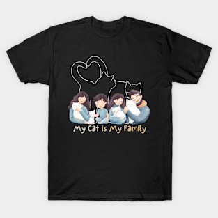 My Cat is My Family T-Shirt